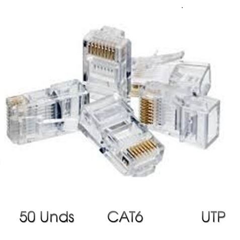 Connecteur Cromad pour câble réseau RJ45 Cat.6 UTP 8 50 pcs.