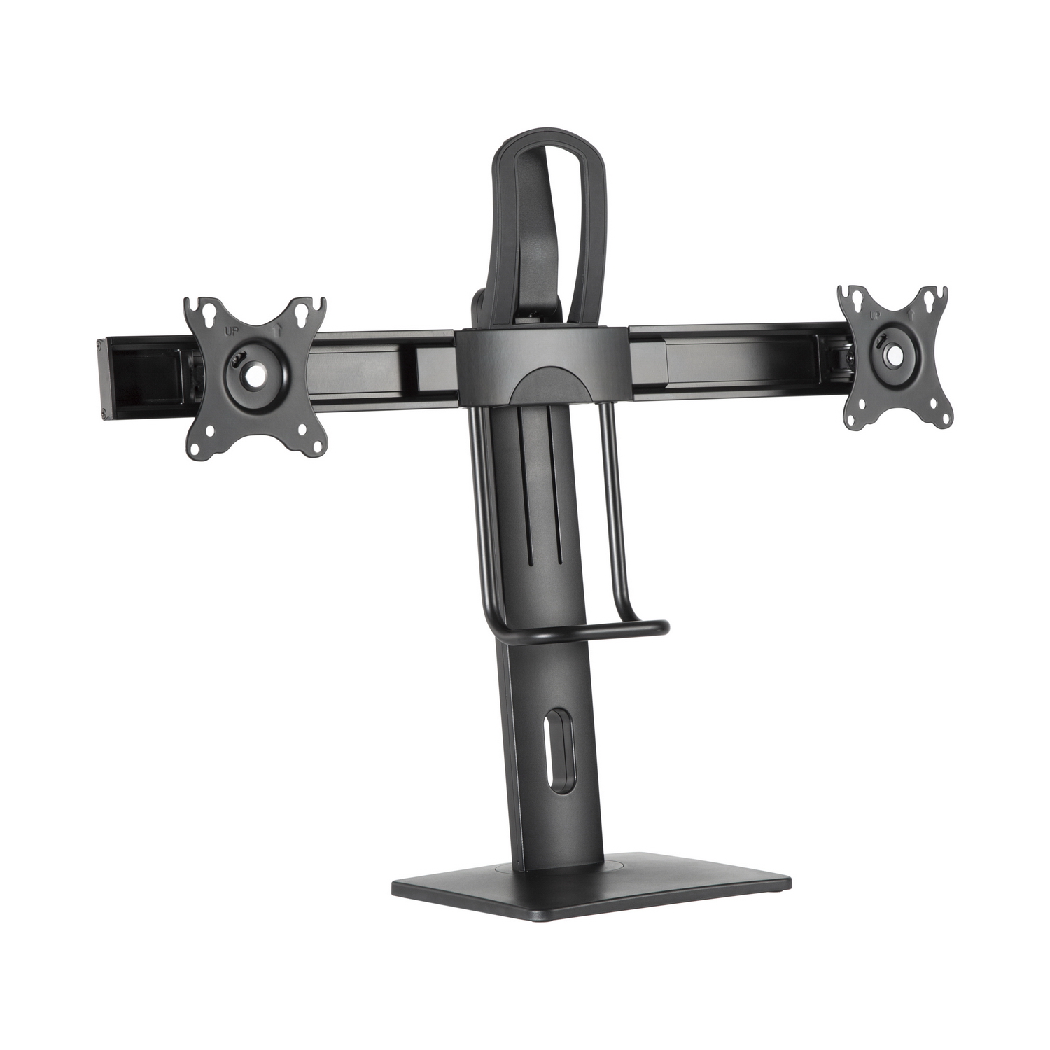 Contrepoids pivotant et inclinable Aisens PRO Desk Mount pour 2 moniteurs (17"-27") - Couleur noire