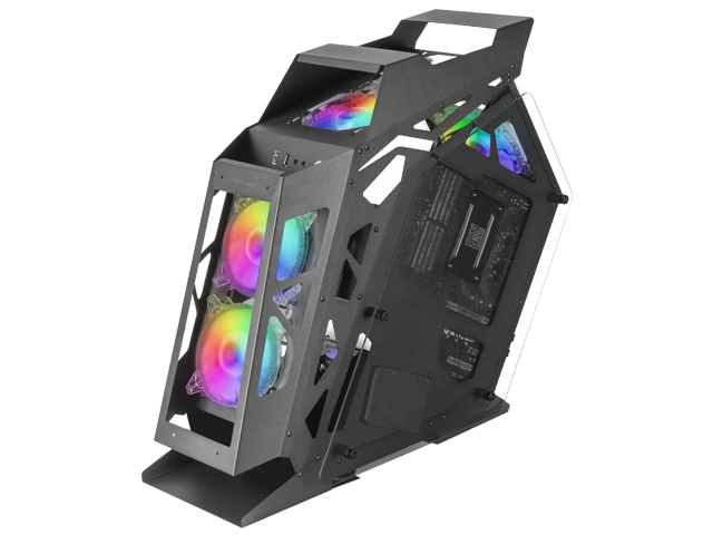 Contrôleur Mars Gaming Chroma ARGB - Mesure en mm : 540x234x500 - Éclairage RGB adressable + 39 Modes d'éclairage - Double fenêtre en verre trempé - Micro-ATX avec intérieur XL - Compatibilité avec les cartes mères MicroATX/Mini-ITX - Couleur Noir