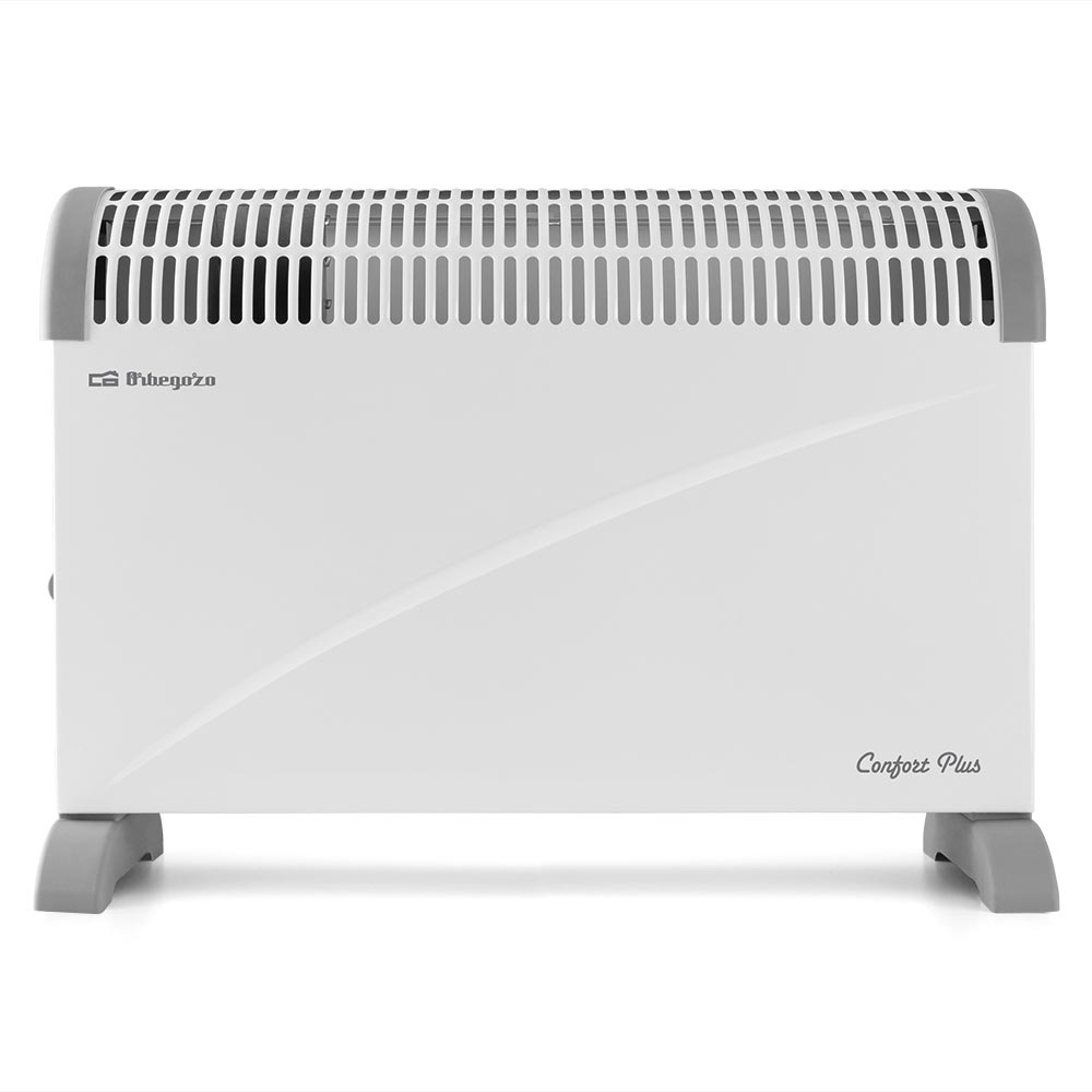 Convecteur Orbegozo Orbegozo CV 2300 - Expulsion d'air chaud par le haut - Commande avec interrupteurs lumineux et thermostat réglable - Puissance réglable
