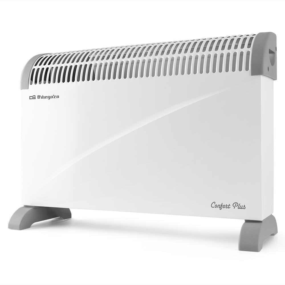 Convecteur Orbegozo Orbegozo CV 2300 - Expulsion d'air chaud par le haut - Commande avec interrupteurs lumineux et thermostat réglable - Puissance réglable