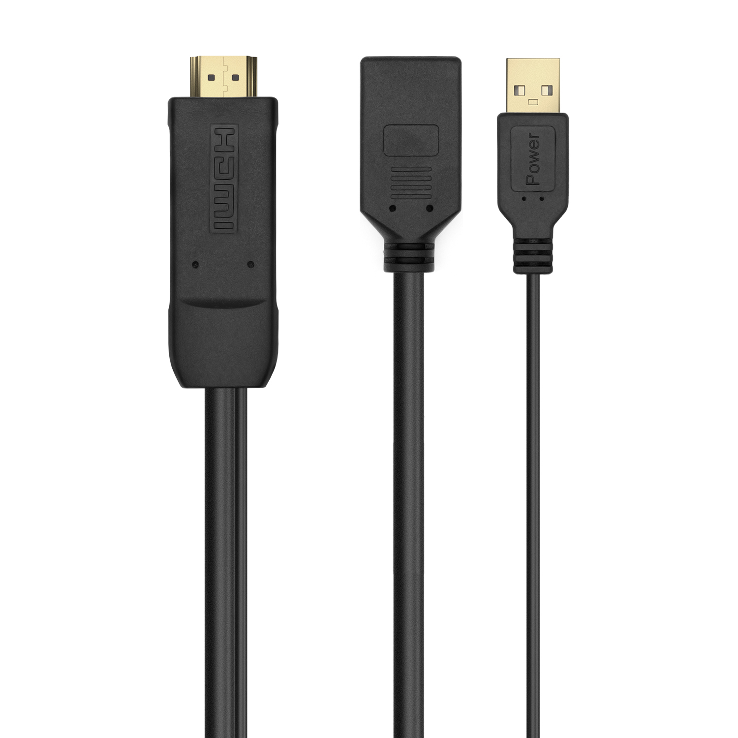 Convertisseur actif Aisens HDMI 2.0 + ALIMENTATION USB. vers DisplayPort V1.2 - HDMI/M-USB/M-DP/H - 10CM - Couleur Noir