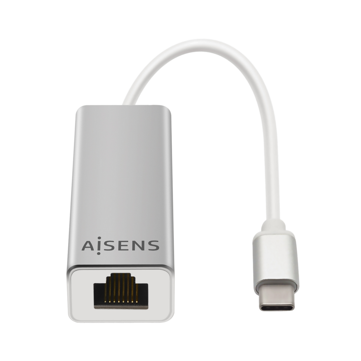 Convertisseur Aisens USB3.1 GEN1 USB-C vers Gigabit Ethernet 10/100/1000 Mbps - Couleur noire