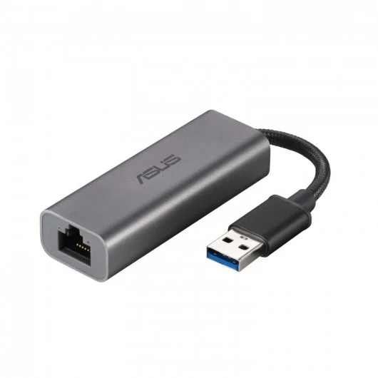Convertisseur Asus USB C2500 USB-A vers Ethernet 2.5G Base-T - Couleur Gris