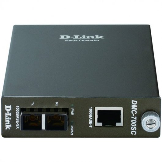 Convertisseur de média Gigabit D-Link RJ-45 vers fibre optique SC