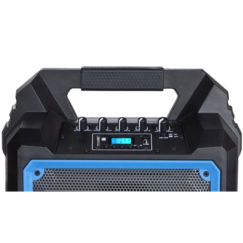 Coolsound Pro 200 Enceinte Bluetooth Auto-alimentée 200W 6.5" 60W RMS avec Batterie - USB, SD, Entrée Micro Jack 6.3mm - 1 Microphone Pro Cool Series - Autonomie jusqu'à 3.5h - Poignée de Transport - Télécommande