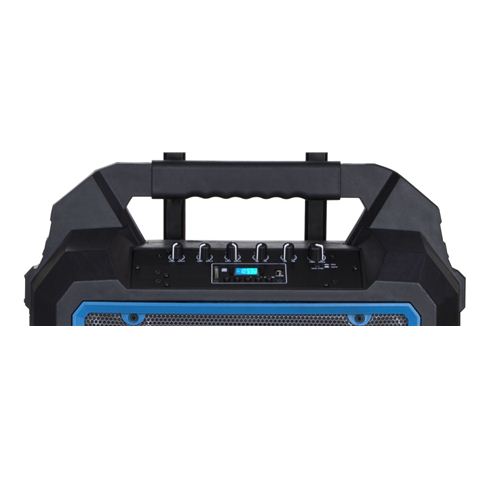 Coolsound Pro 300 Enceinte Bluetooth Auto-alimentée 300W 10" 80W RMS avec Batterie - Entrée Micro USB, SD, Jack 6.3mm - 1 Micro Série Pro Cool - Autonomie jusqu'à 4h - Poignée et Roulettes de Transport - Télécommande