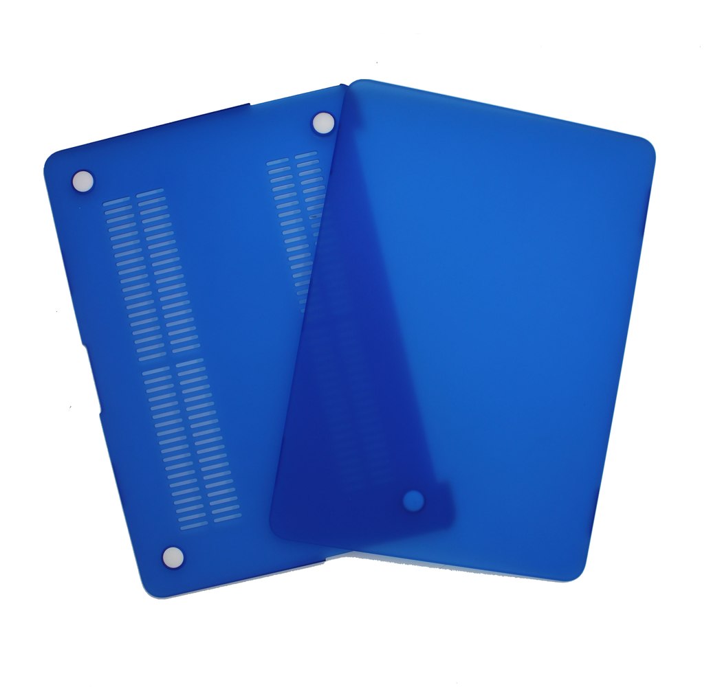 Coque Silicone MacBook Air 13" A1466 Bleu