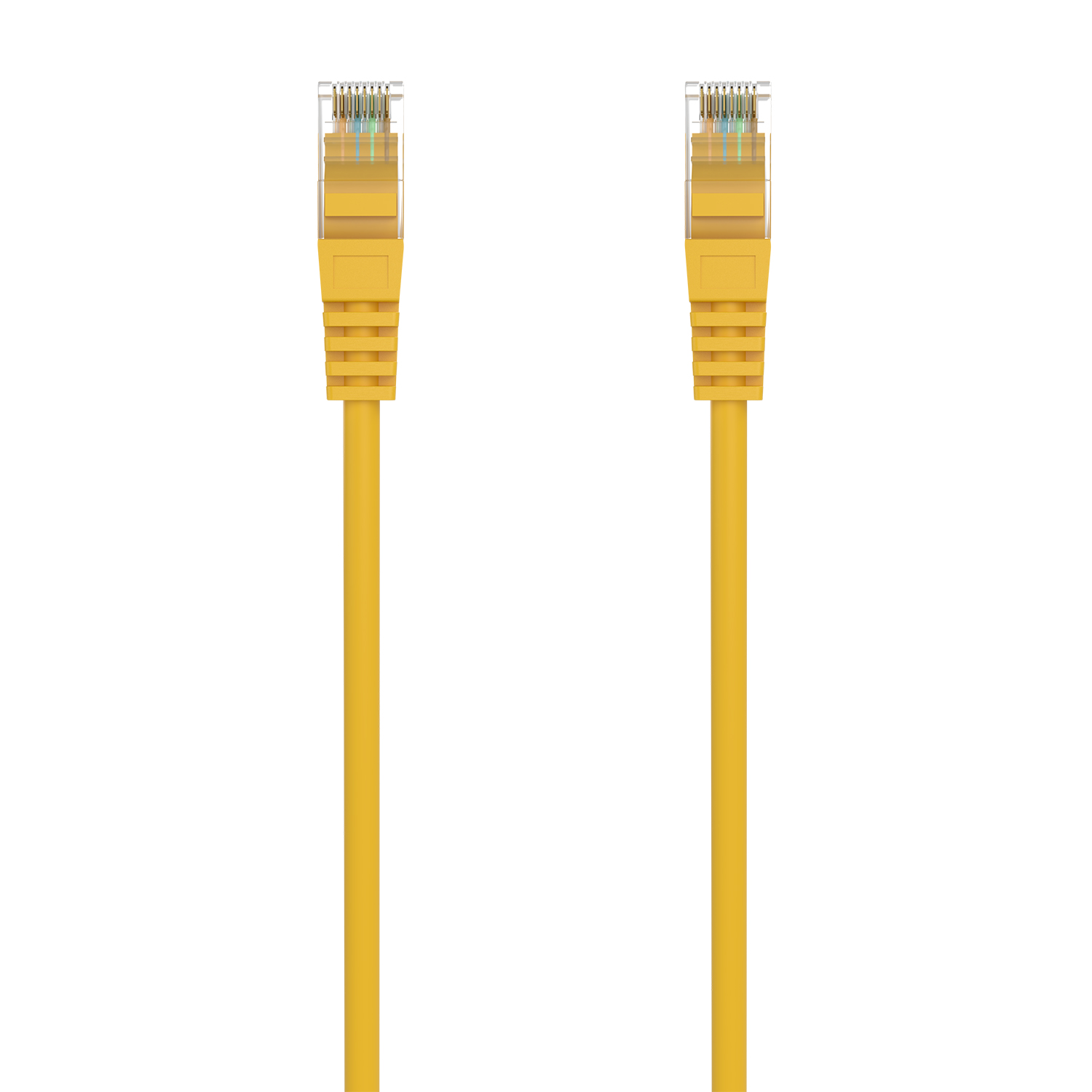 Cordon de raccordement de câble réseau Aisens RJ45 LSZH CAT.6A 500 MHZ UTP AWG24 - 25CM - Couleur jaune