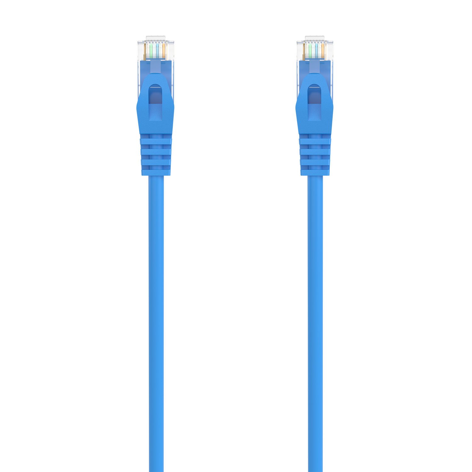 Cordon de raccordement de câble réseau Aisens RJ45 LSZH CAT.6A 500 MHz UTP AWG24 - 25CM - Couleur bleue