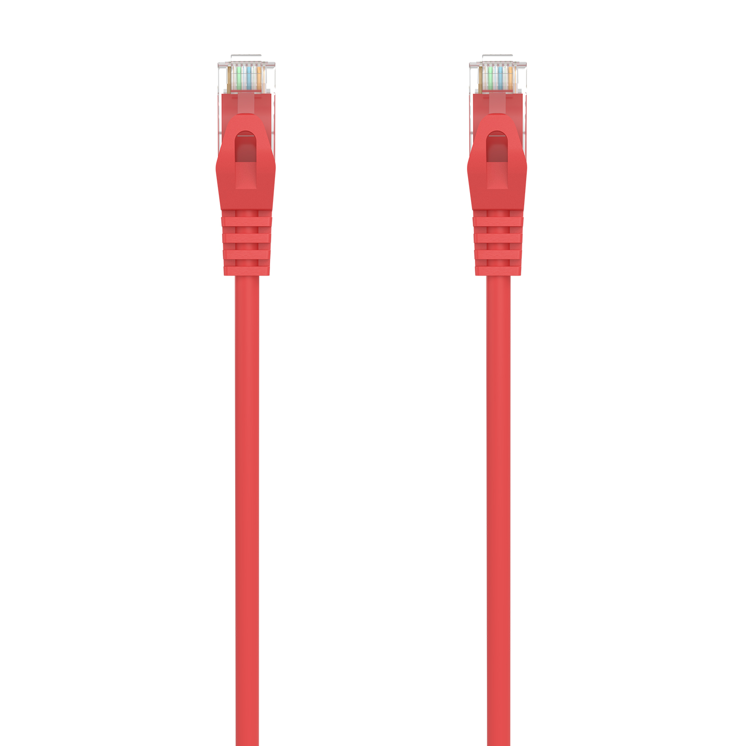 Cordon de raccordement de câble réseau Aisens RJ45 LSZH CAT.6A 500 MHz UTP AWG24 - 30CM - Couleur rouge
