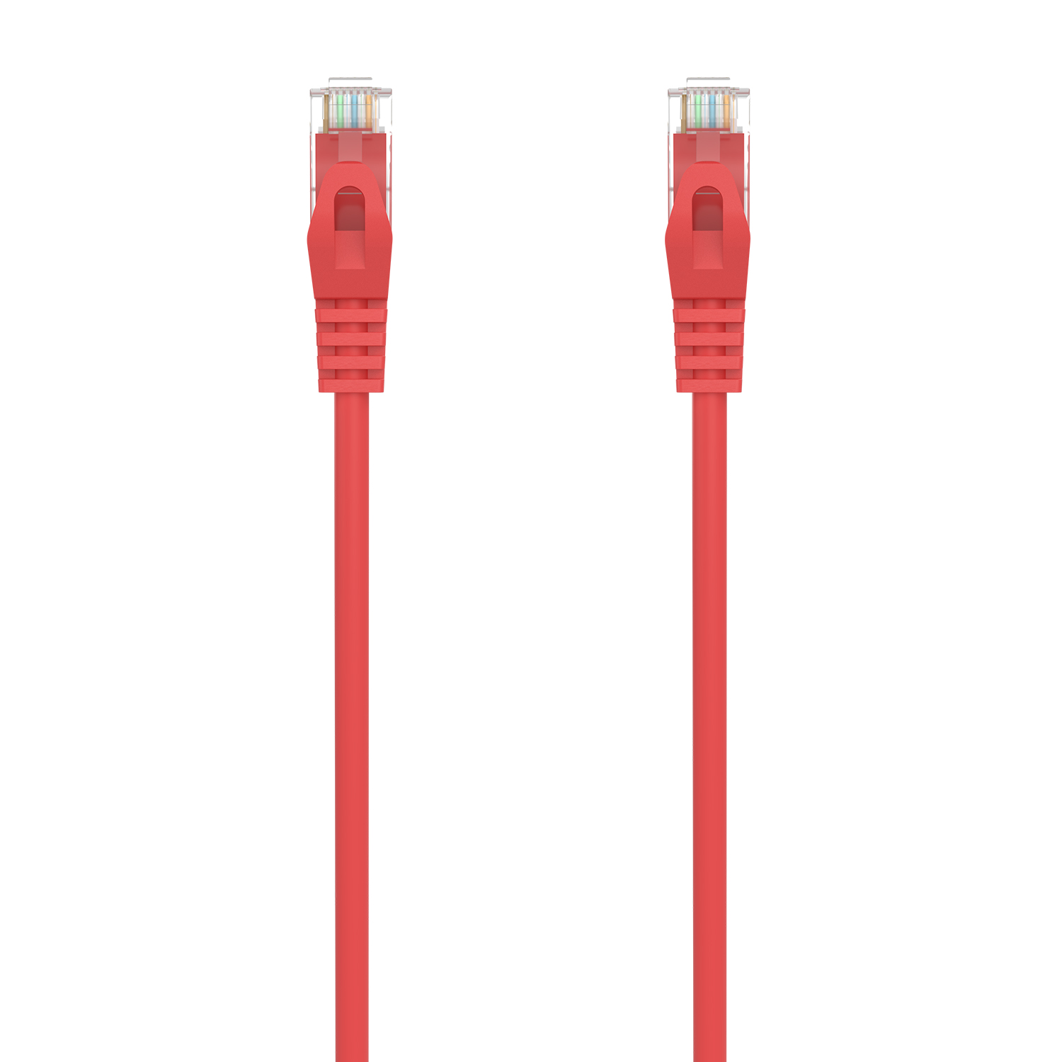 Cordon de raccordement pour câble réseau Aisens RJ45 LSZH CAT.6A 500 MHz UTP AWG24 - 1,0 M - Couleur rouge