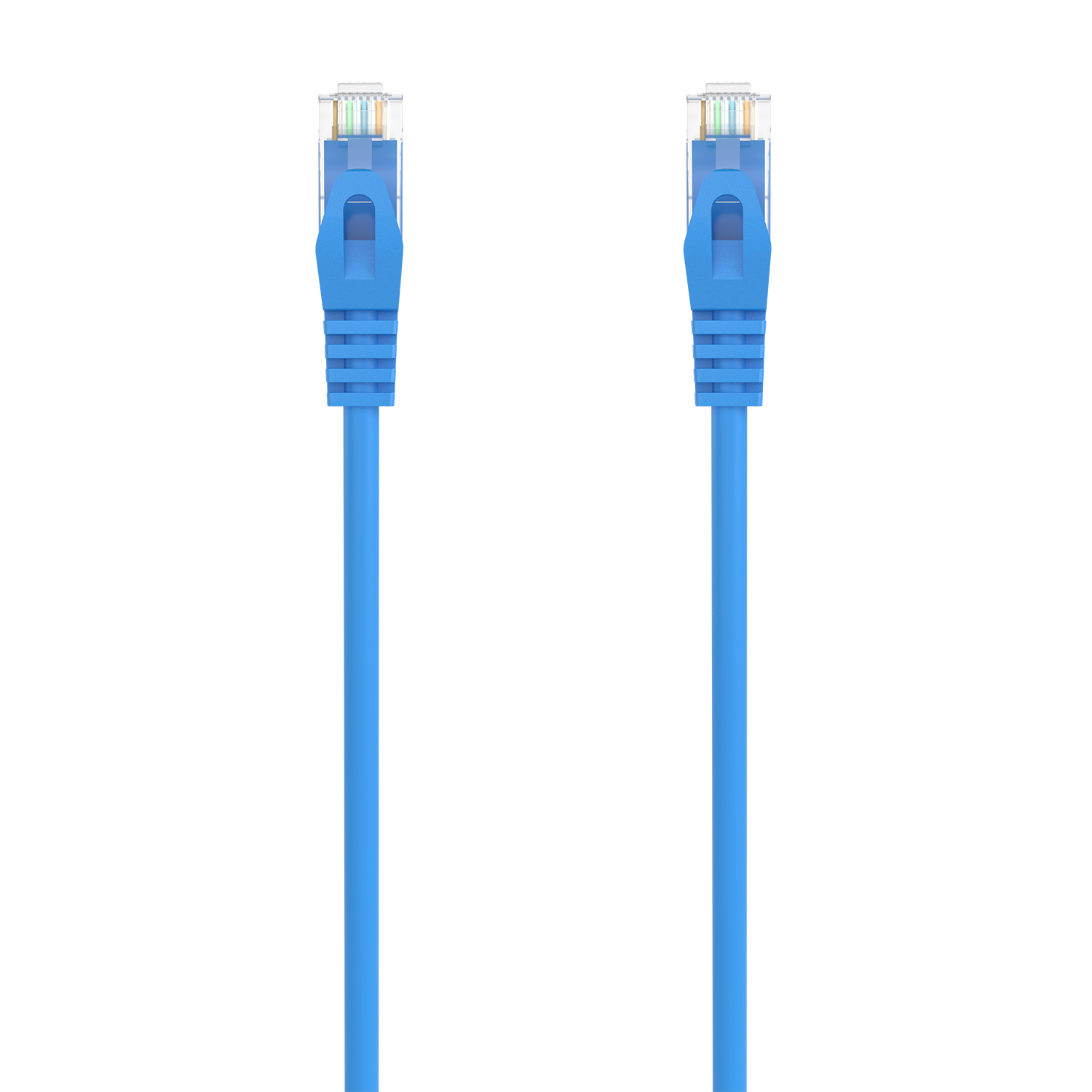 Cordon de raccordement pour câble réseau Aisens RJ45 LSZH CAT.6A 500 MHz UTP AWG24 - 30CM - Couleur bleue