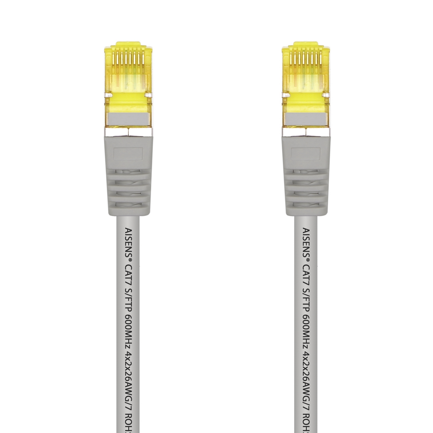 Cordon de raccordement pour câble réseau Aisens RJ45 LSZH Cat.7 600 Mhz S/FTP PIMF AWG26 - 0,5 M - Couleur grise