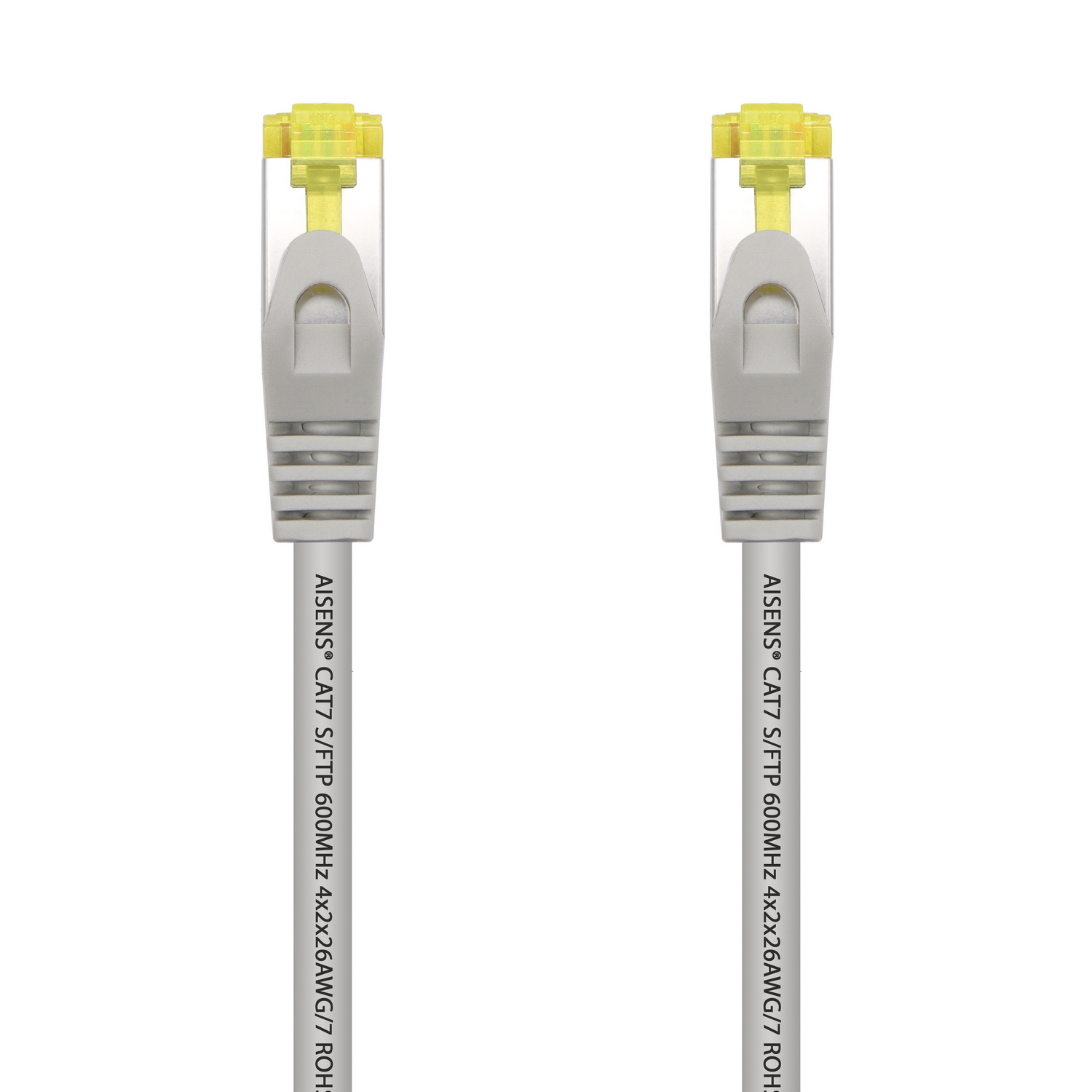 Cordon de raccordement pour câble réseau Aisens RJ45 LSZH Cat.7 600 Mhz S/FTP PIMF AWG26 - 0,5 M - Couleur grise