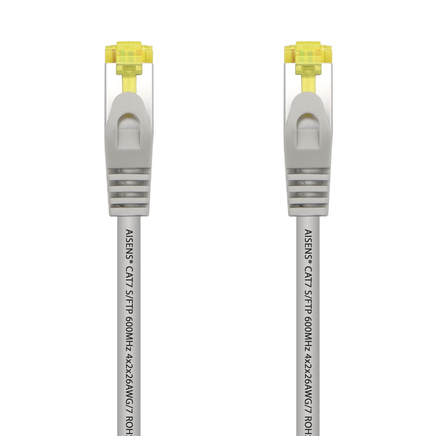 Cordon de raccordement pour câble réseau Aisens RJ45 LSZH Cat.7 600 Mhz S/FTP PIMF AWG26 - 10M - Couleur grise