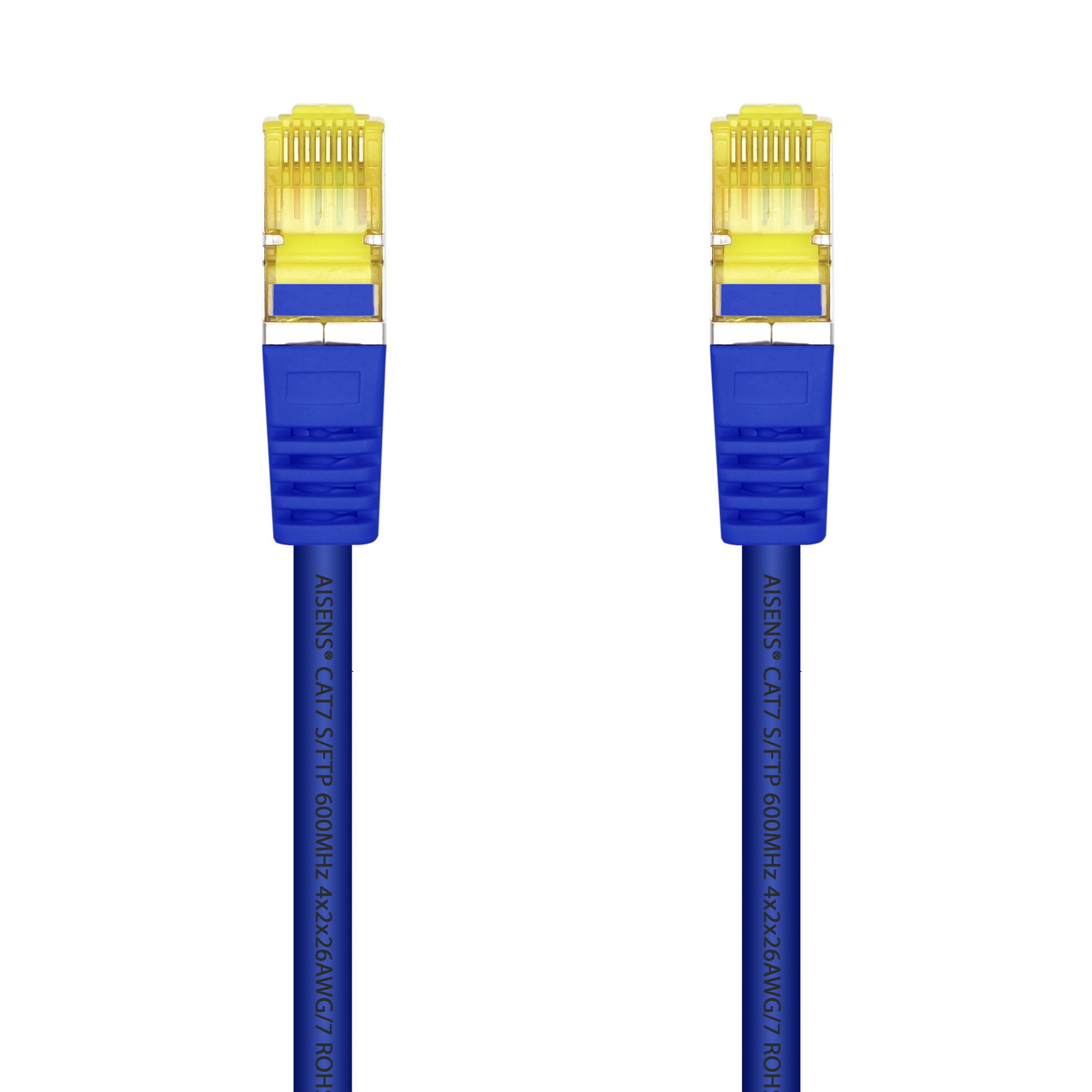 Cordon de raccordement pour câble réseau Aisens RJ45 LSZH Cat.7 600 MHz S/FTP PIMF AWG26 - 1,0 M - Couleur bleue