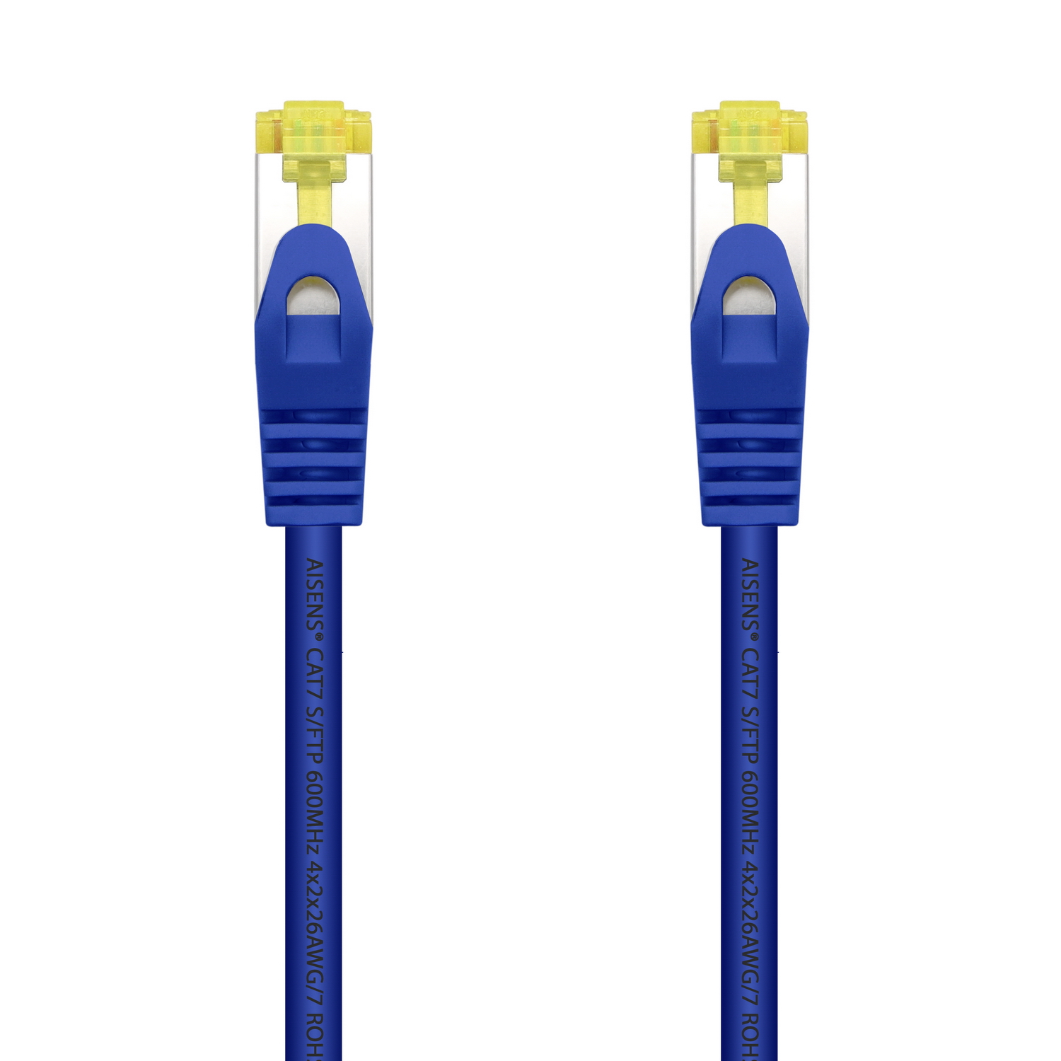 Cordon de raccordement pour câble réseau Aisens RJ45 LSZH Cat.7 600 MHz S/FTP PIMF AWG26 - 2.0M - Couleur bleue