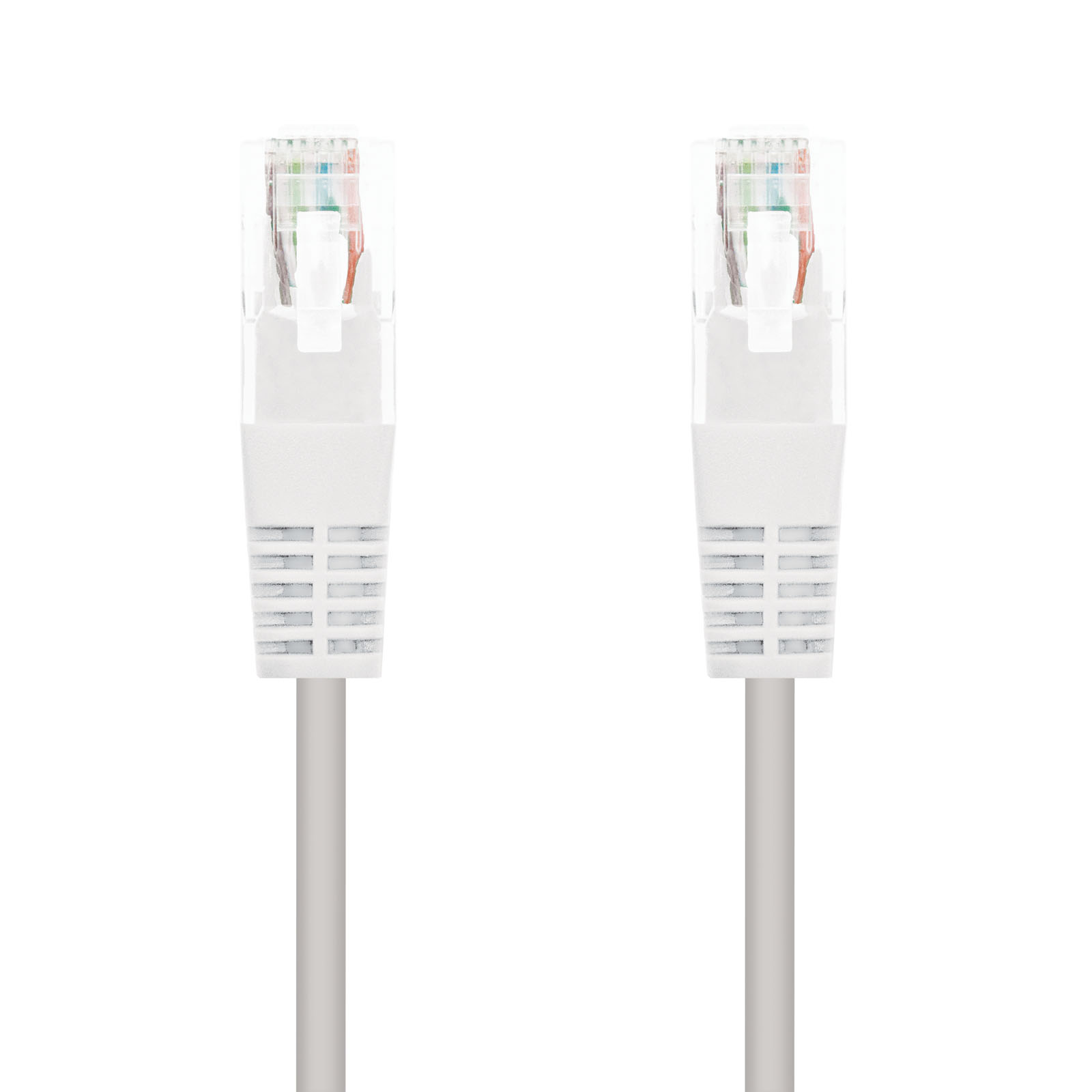 Cordon de raccordement pour câble réseau Nanocable RJ45 Cat.5e UTP AWG24 10m - Couleur blanche