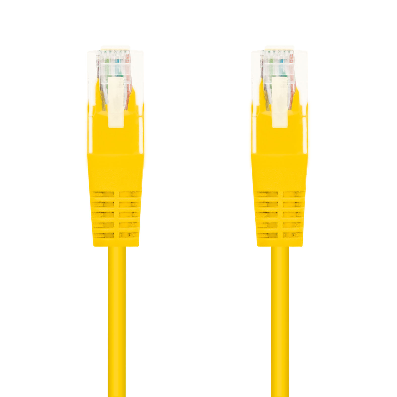Cordon de raccordement pour câble réseau Nanocable RJ45 CAT.6 UTP AWG24 - 25 cm - Couleur jaune