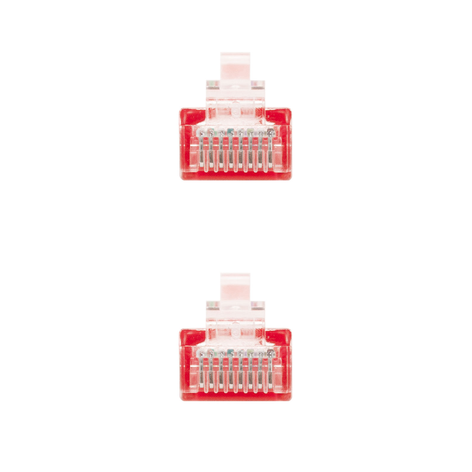 Cordon de raccordement pour câble réseau Nanocable RJ45 CAT.6 UTP AWG24 - 25 cm - Couleur rouge