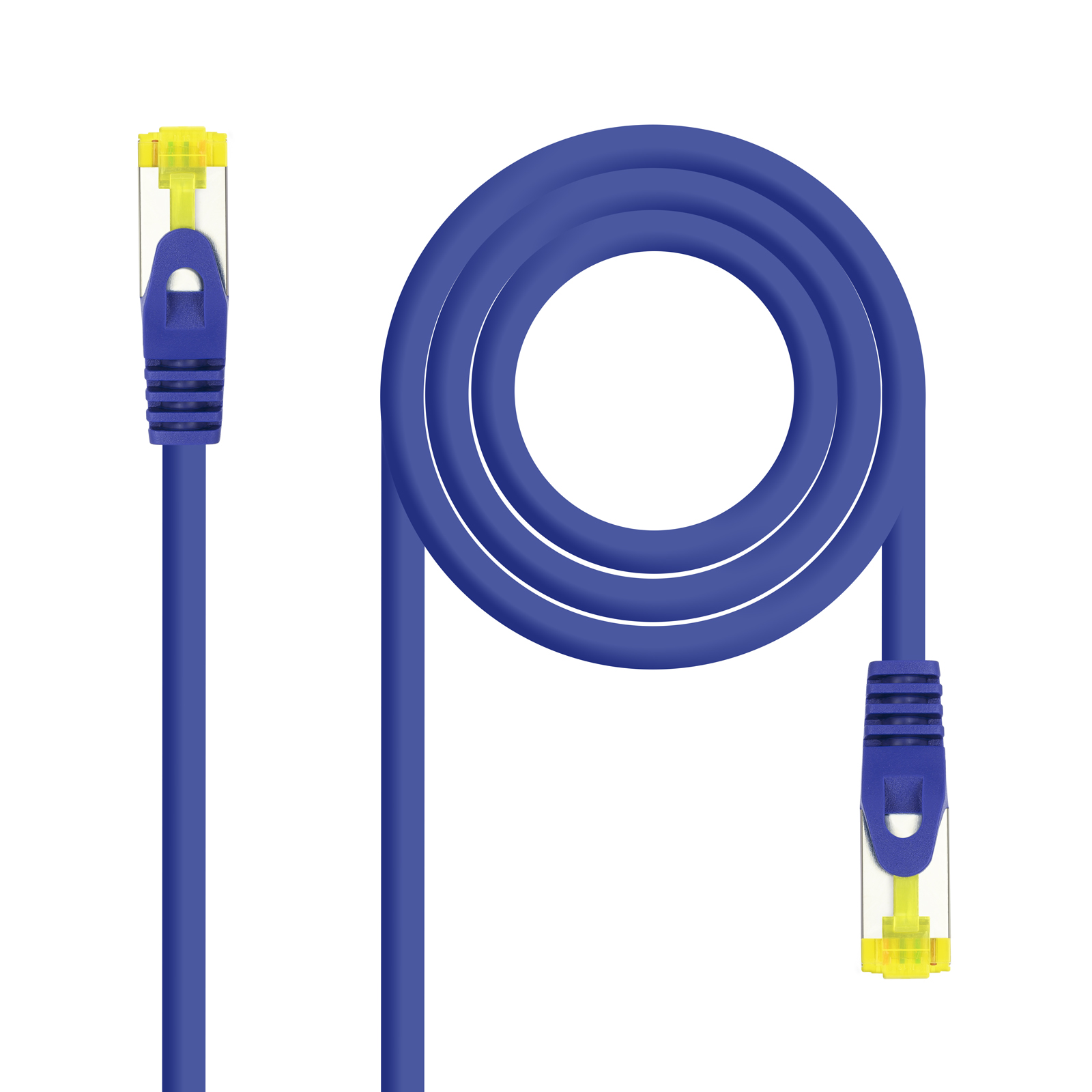 Cordon de raccordement pour câble réseau Nanocable RJ45 LSZH Cat.6a SFTP AWG26 0,50 m - Couleur bleue