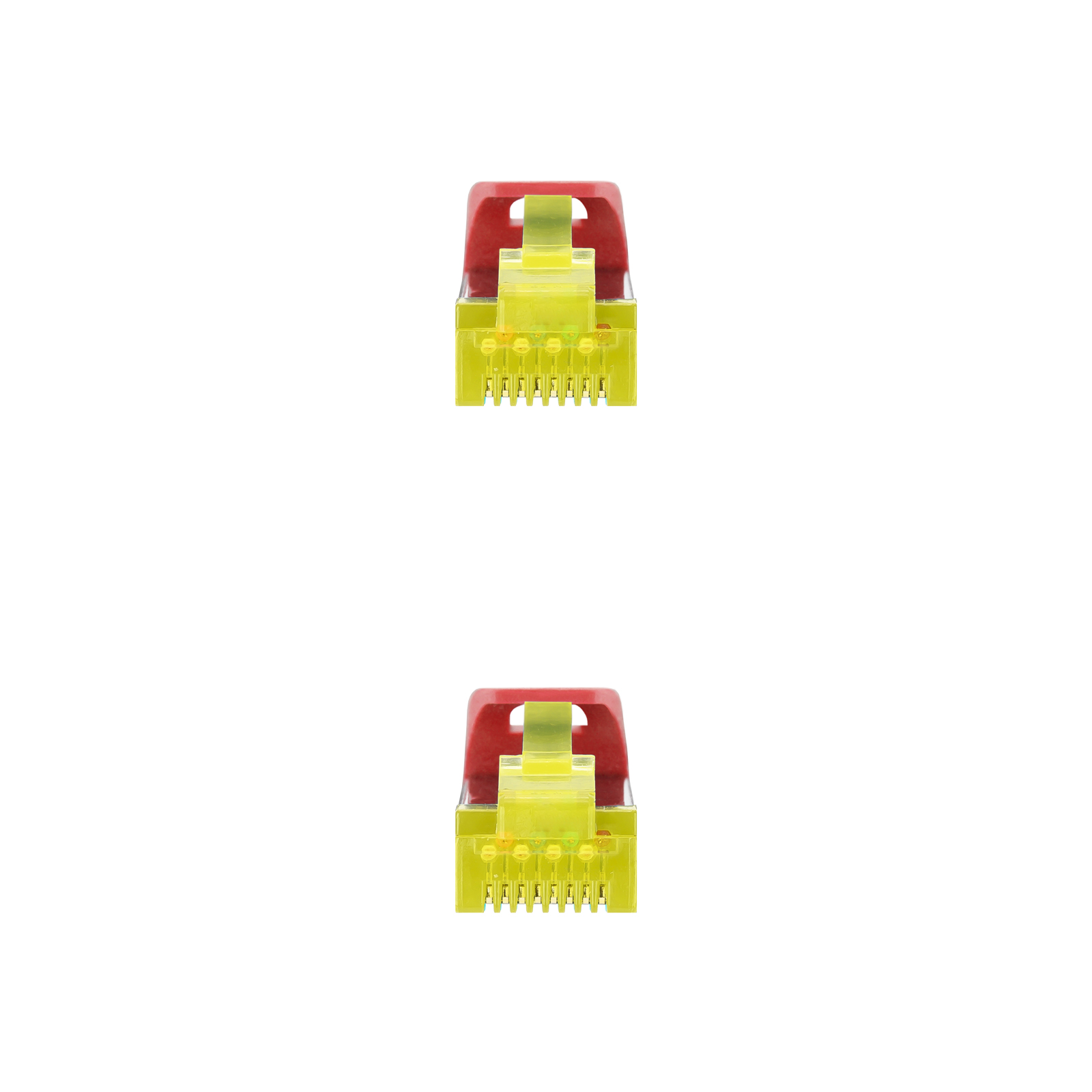 Cordon de raccordement pour câble réseau Nanocable RJ45 LSZH Cat.6a SFTP AWG26 1m - Couleur rouge