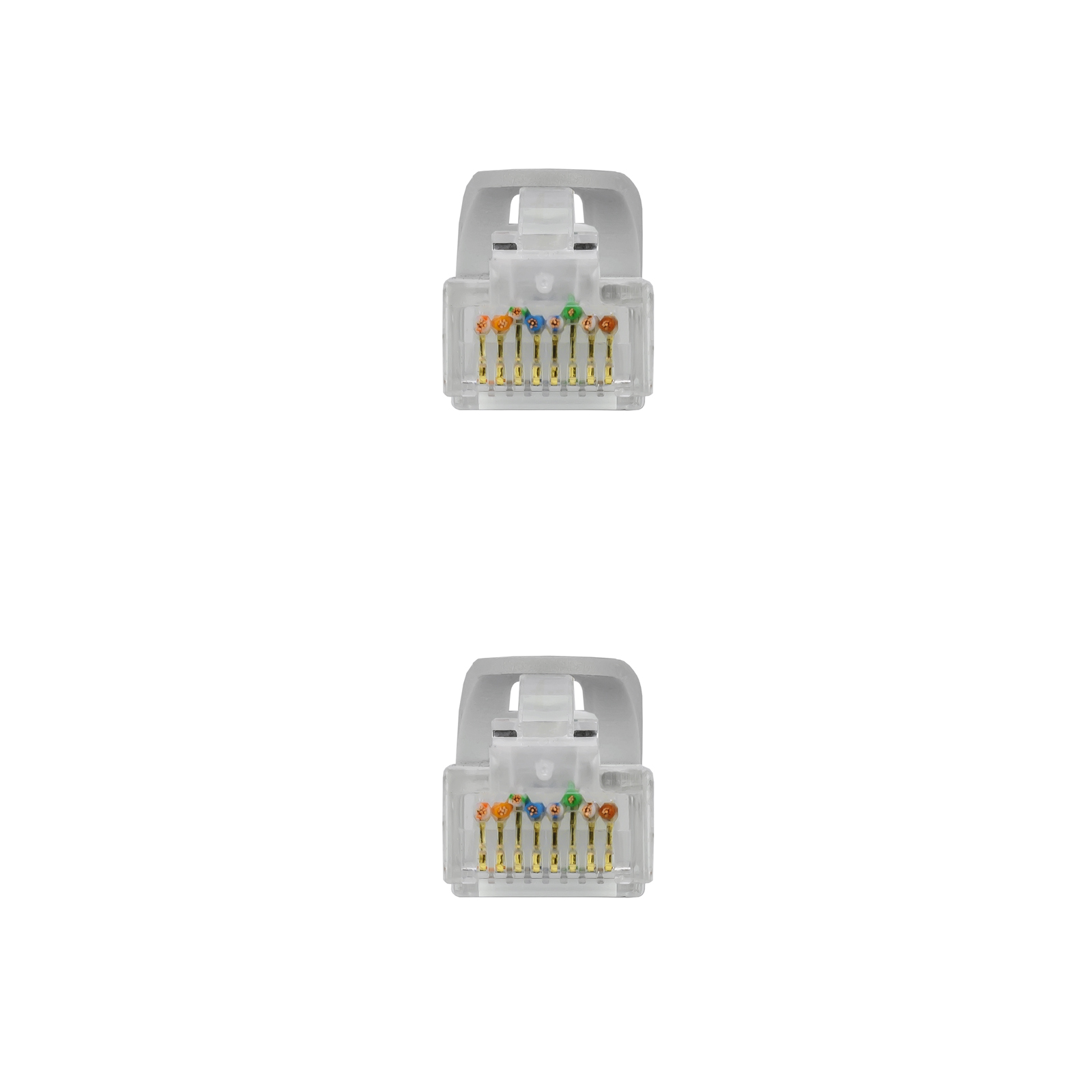 Cordon de raccordement pour câble réseau Nanocable RJ45 LSZH Cat.6a UTP AWG24 0,50 m - Couleur grise