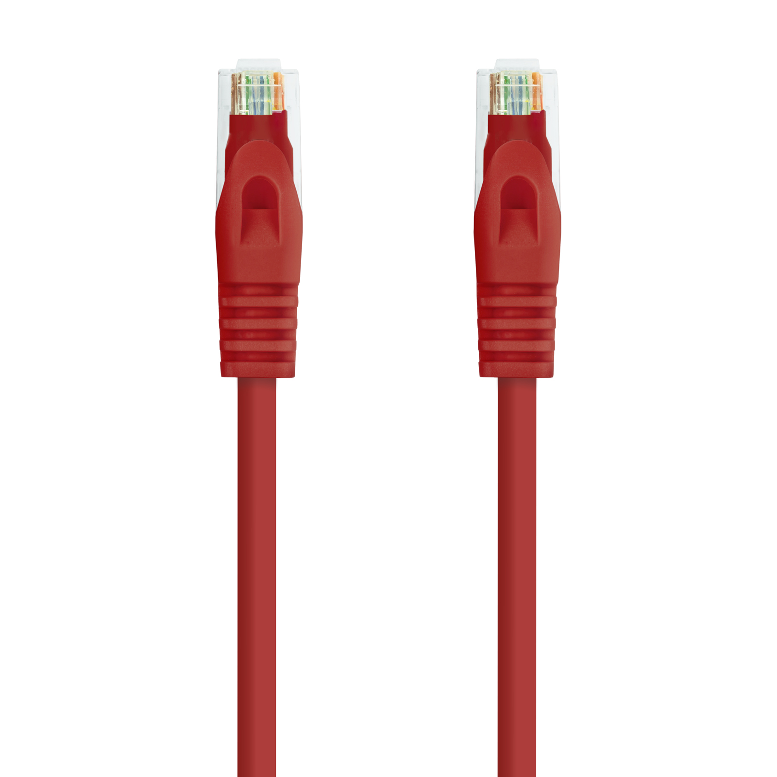 Cordon de raccordement pour câble réseau Nanocable RJ45 LSZH Cat.6a UTP AWG24 0,50 m - Couleur rouge