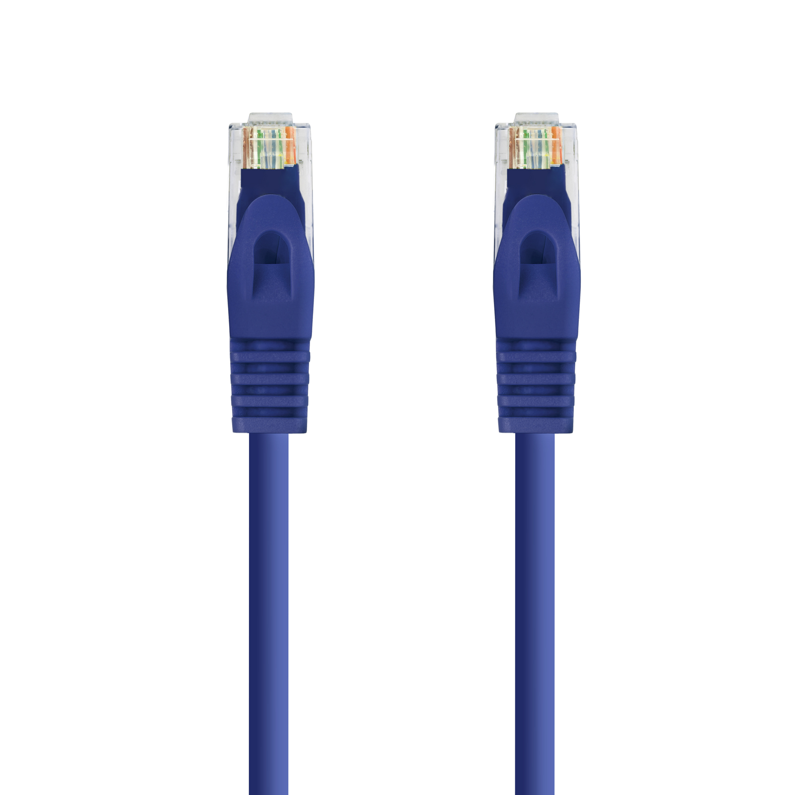 Cordon de raccordement pour câble réseau Nanocable RJ45 LSZH Cat.6a UTP AWG24 1m - Couleur bleue
