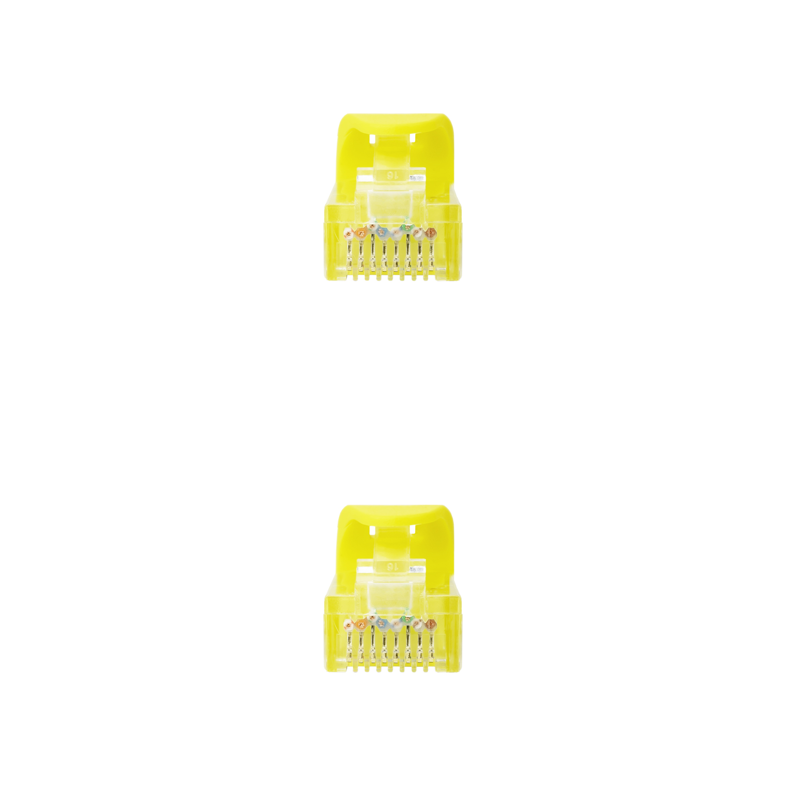 Cordon de raccordement pour câble réseau Nanocable RJ45 LSZH Cat.6a UTP AWG24 1m - Couleur jaune