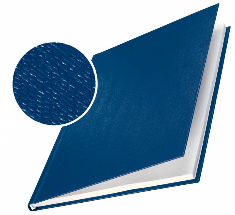 Couvertures rigides Leitz Impressbind - 10,5 mm - Structure en lin - Reliure de haute qualité - Bleu