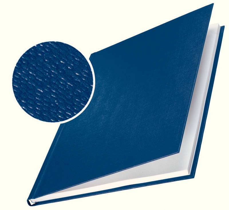 Couvertures rigides Leitz Impressbind - 3,5 mm - Structure en lin - Reliure de haute qualité - Bleu