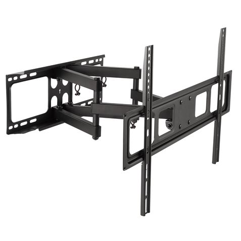 Cromad Support Mural avec Double Bras Articulé pour TV 32"-70" - Compatible TV Incurvée - Pivotant, Inclinable et Extensible - Poids Max 40Kg - VESA 600x400mm