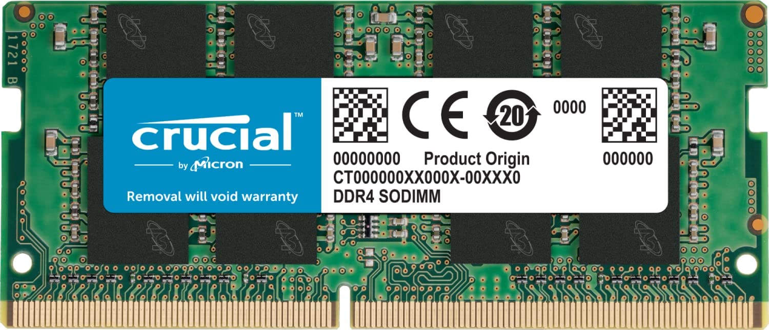 Crucial Mémoire RAM SO-DIMM DDR4 2400Mhz PC4-19200 8Go CL17