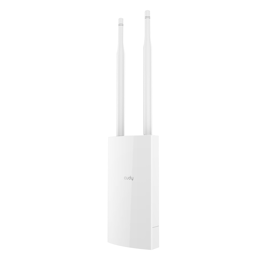 Cudy AP1200-Outdoor Point d'accès sans fil AC1200 pour l'extérieur - 2 ports Fast Ethernet - Vitesse Wi-Fi 2,4 GHz, 300 Mbps+5 GHz, 867 Mbps - Protection IP66