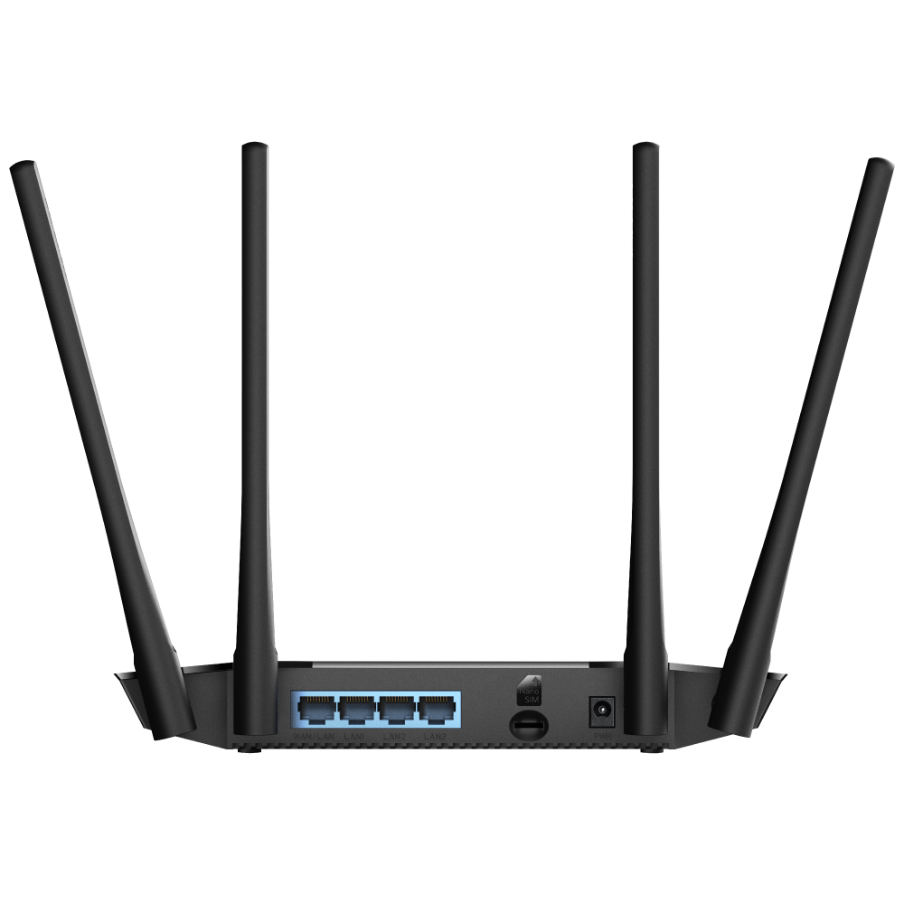 Cudy LT400 Routeur WiFi N 4G LTE 300 Mbps - 1x Port Wan 10/100Mbps et 3x Ports Lan 10/100Mbps - 4 Antennes Externes