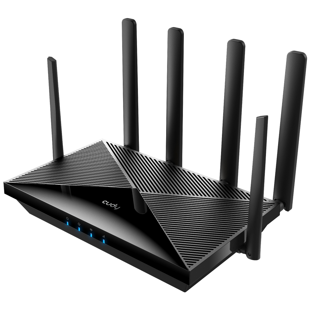 Cudy LT700 AC1200 Routeur WiFi 4G LTE CAT 6 - 4x Ports Lan 10/100/1000Mbps - 2x Emplacements Nano Sim - 6 Antennes Externes