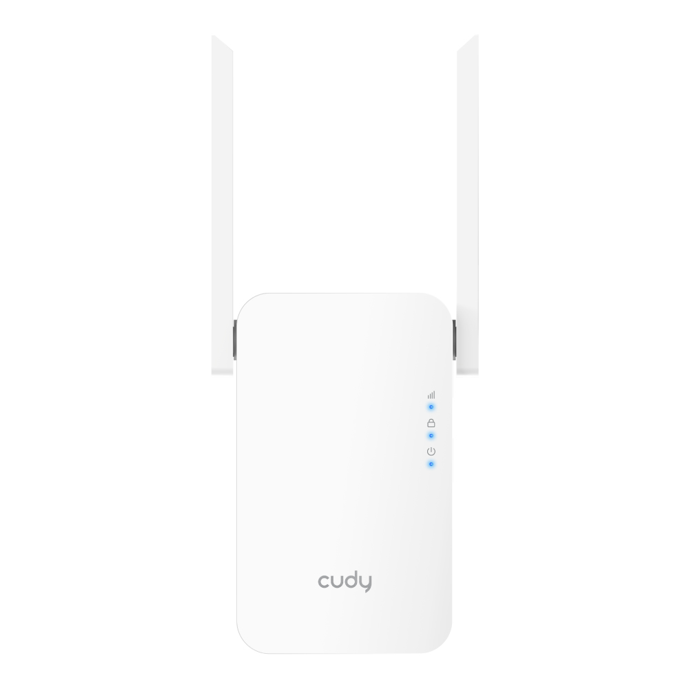 Cudy RE1200 Range Extender AC1200 WiFi 6 Dual Band - Jusqu'à 867 Mbps - Bouton WPS - 2 Antennes Externes