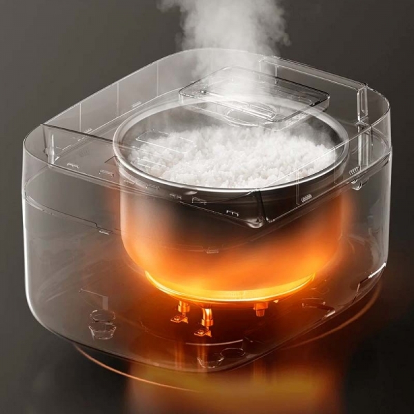 Cuiseur à riz multifonctionnel intelligent Xiaomi Cuiseur à riz électrique 3L WiFi intelligent - 8 fonctions de cuisson - Contrôle avec l'application Mi Home - Programmation du temps - Cuisson haute puissance - Capteurs de température - Revêtement in