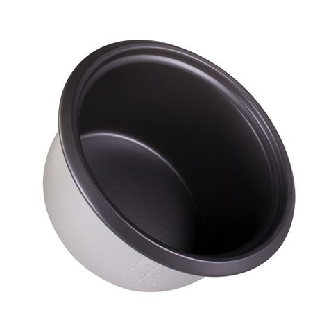 Cuiseur à Riz Muvip - Capacité 1 Litre - Puissance 400W - Système de Cuisson et de Chauffage - Récipient Intérieur Antiadhésif - Couvercle en Verre - Accessoires Inclus - Couleur Blanc