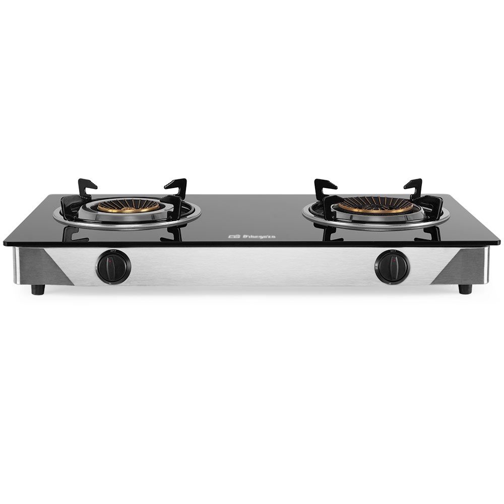 Cuisinière à gaz Orbegozo FO 2720 Elegance - Allumage piézoélectrique - Brûleurs triple couronne - Sécurité Ffd - Design résistant et élégant