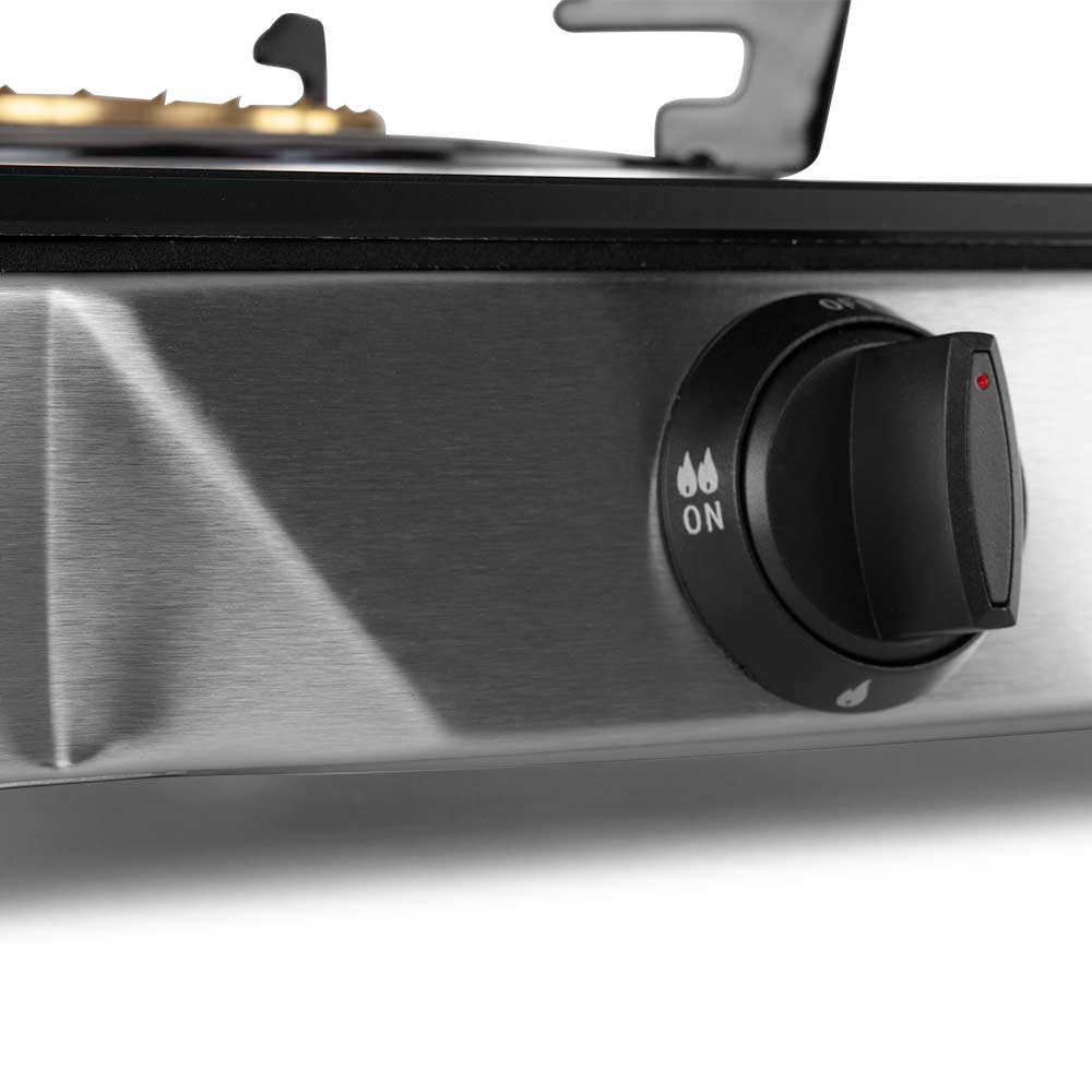 Cuisinière à gaz Orbegozo FO 2720 Elegance - Allumage piézoélectrique - Brûleurs triple couronne - Sécurité Ffd - Design résistant et élégant
