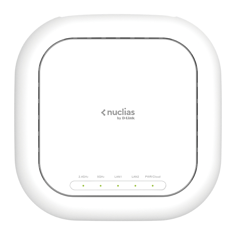 D-Link Nuclias AX3600 Point d'accès Wi-Fi 6 double bande - Géré dans le cloud - 1 port RJ45 - MU-MIMO - Cryptage WPA3