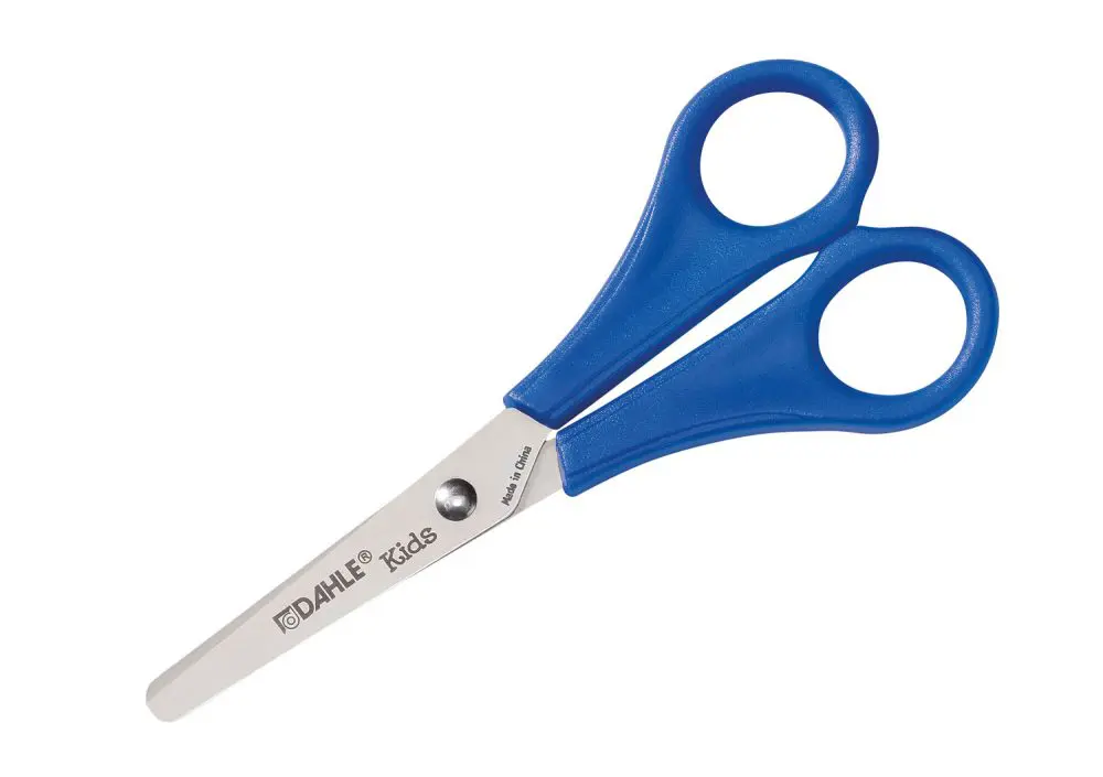 Dahle 54626 Kids Ciseaux Enfant 13cm - Bouts Arrondis - Acier Inox - Coloris Bleu