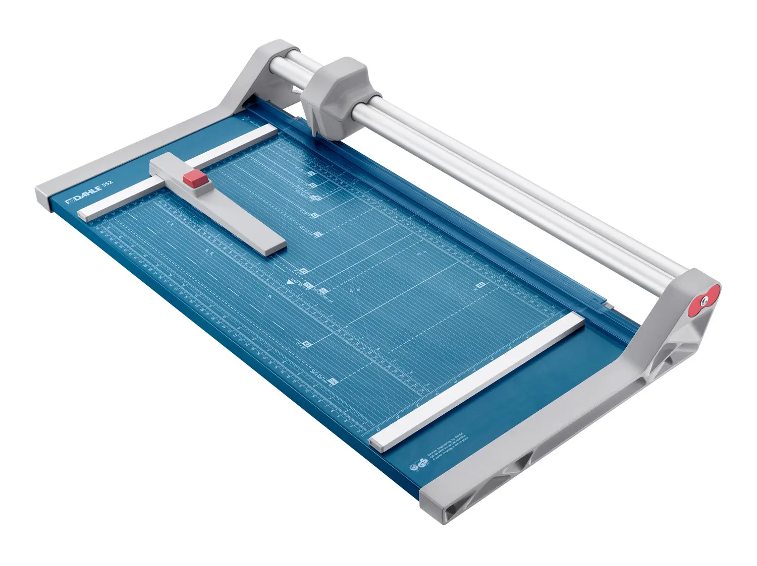 Dahle 552 Cisaille à Rouleau Professionnelle Format A3 - Capacité 20 Feuilles - Lame Circulaire Acier Auto-Affûteuse - Deux Butées d'Angle