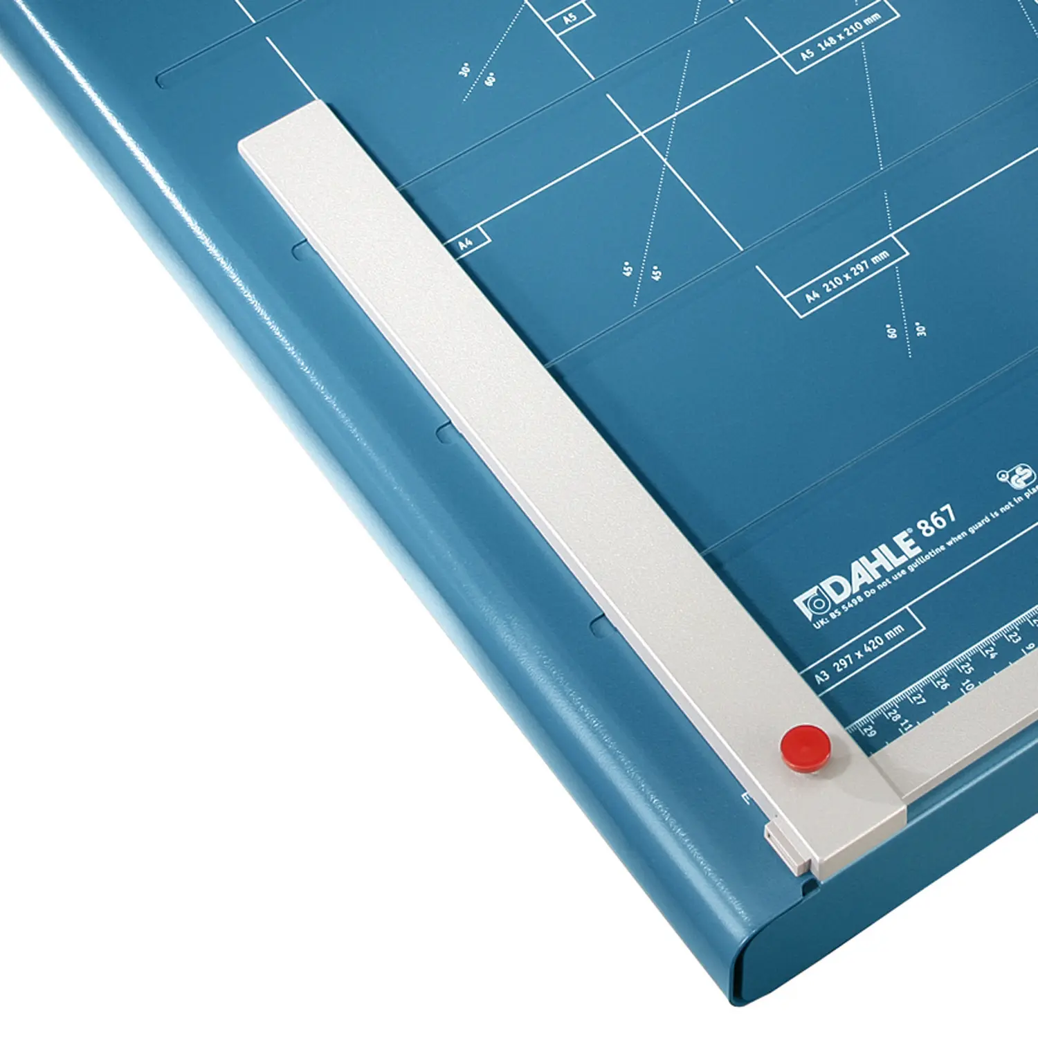 Dahle 867 Cisaille à levier professionnelle Format A3 - Capacité 35 feuilles - Lame en acier Solingen - Système de sécurité automatique