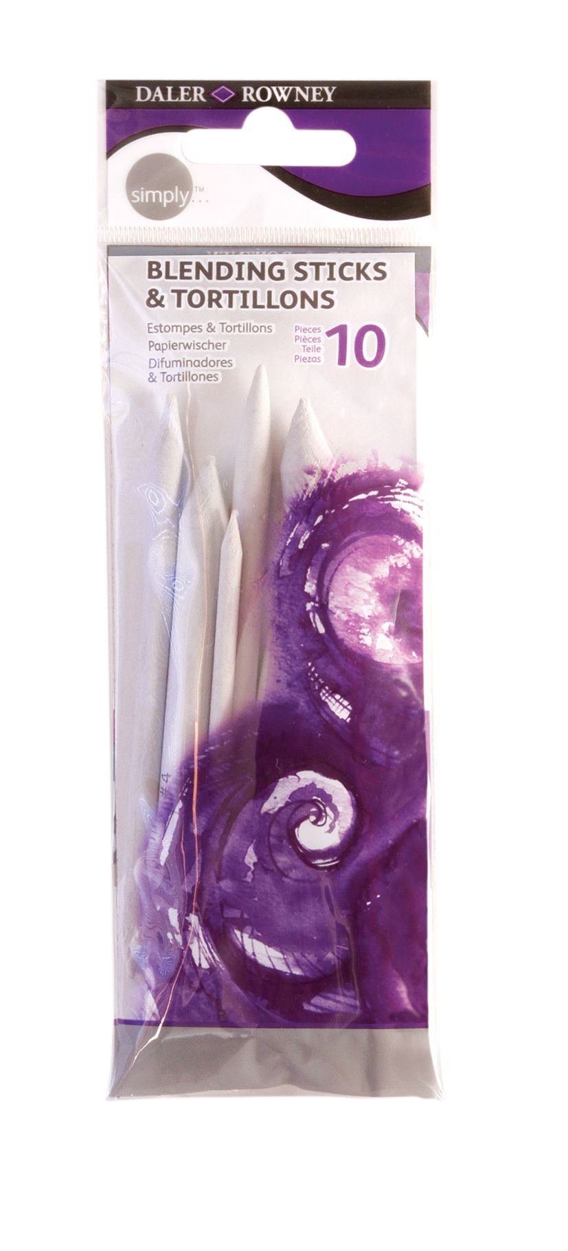 Daler Rowney Lot de 12 estompeurs - Blanc