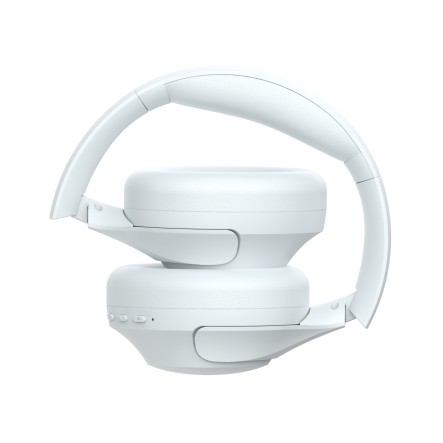 DCU Tecnologic True Immersive Anc Casque Bluetooth - Bluetooth 5.3 - Haut-parleur 40 mm - Suppression active du bruit - Batterie 400 mAh - Plongez dans un audio de haute qualité avec ces écouteurs - Couleur blanche