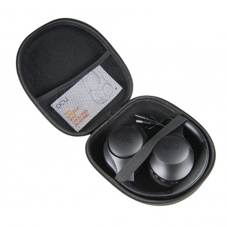 DCU Tecnologic True Immersive Anc Casque Bluetooth - Son Surround de haute qualité - Version Bluetooth 5.3 - Microphones haute sensibilité - Longue durée de vie de la batterie - Couleur noire